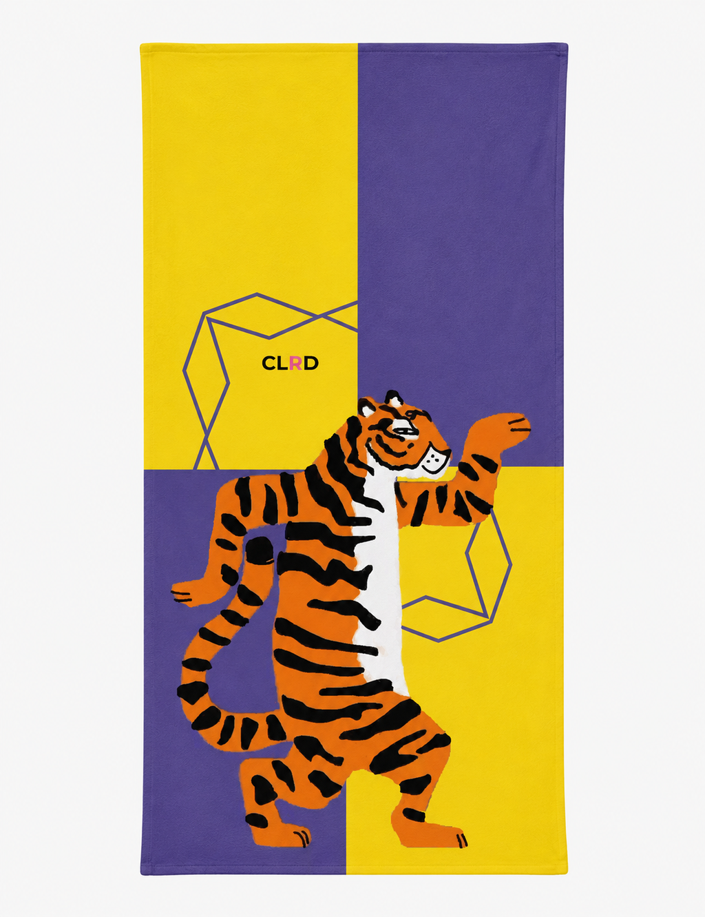 Disco Tiger Beach Towel