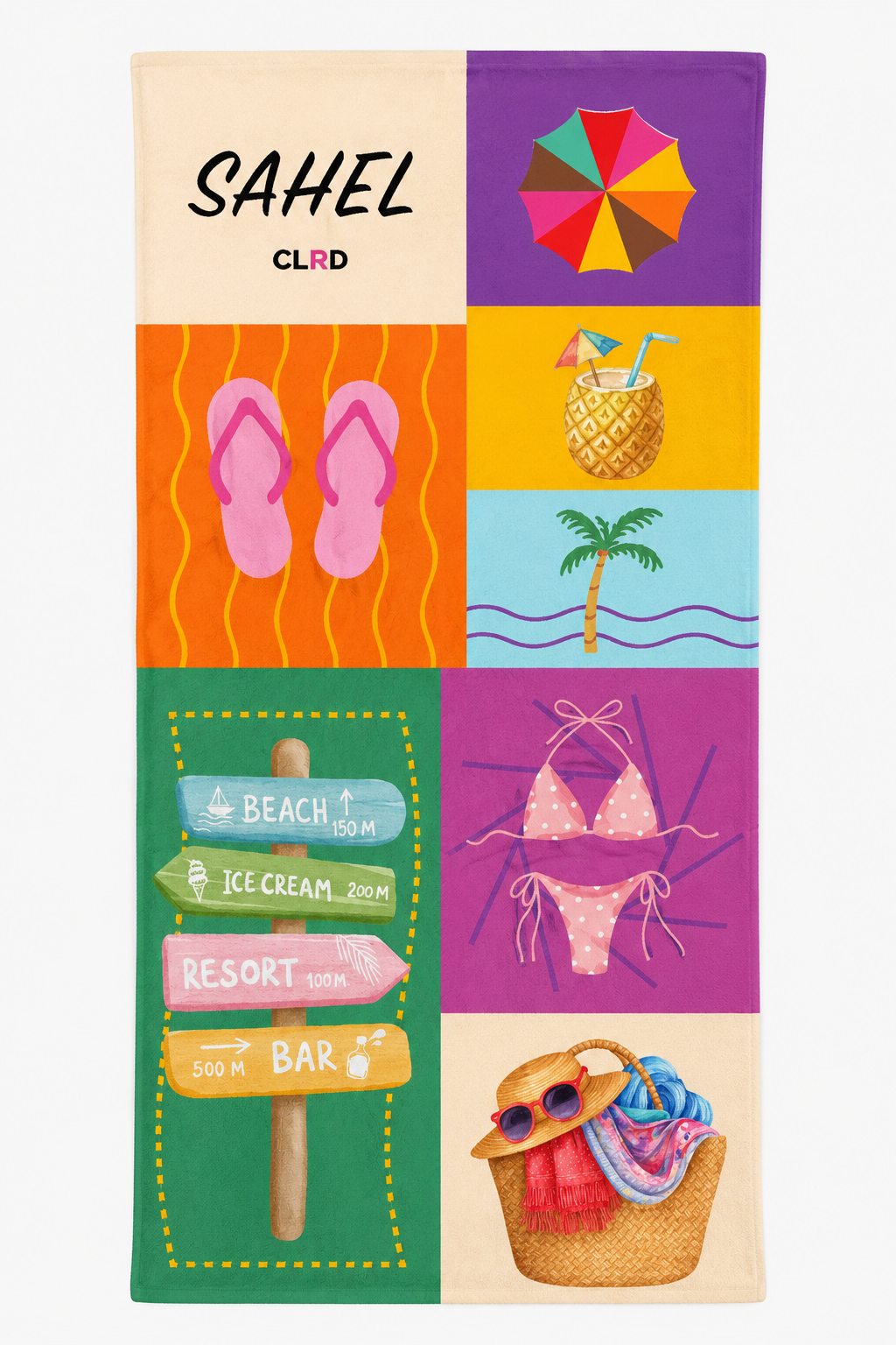 Sahel Day Beach Towel