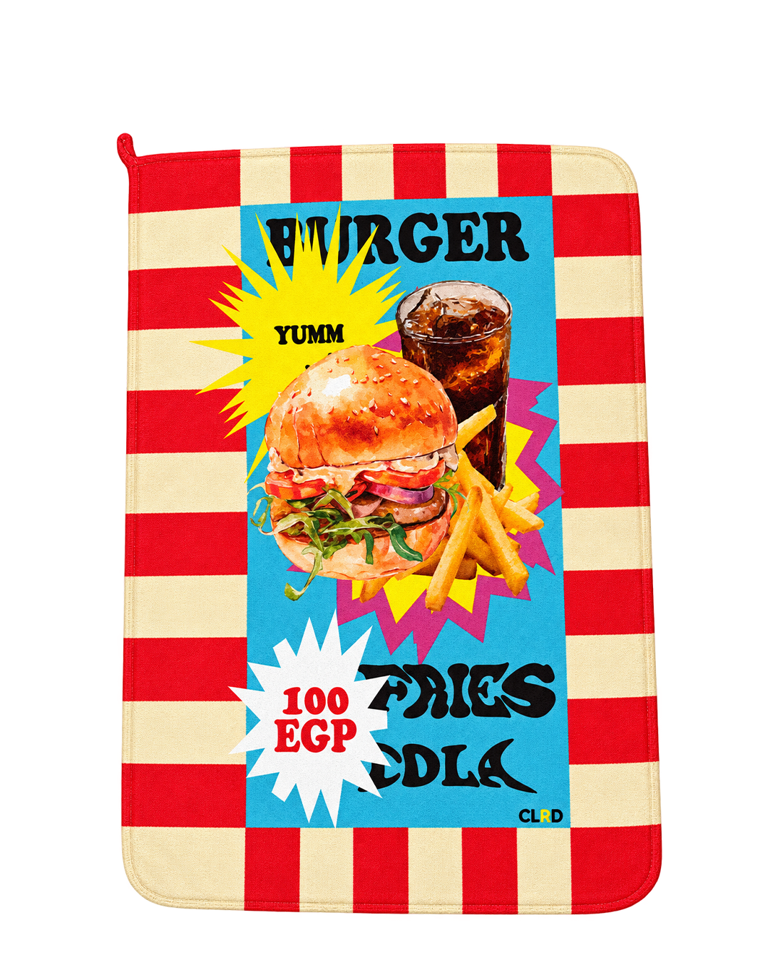 Combo burger Kitchen Towel